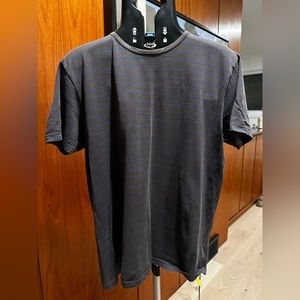 Sunspel - M - T-Shirt - Made in England - Blue + Brown